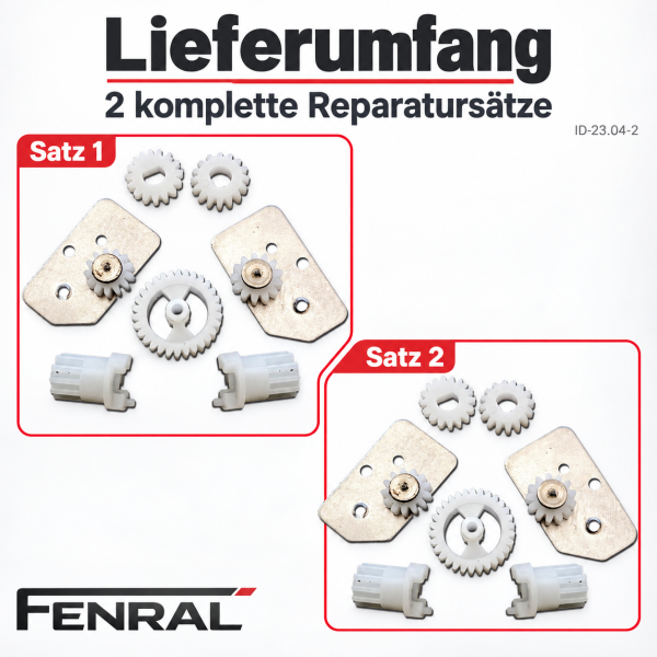 Außenspiegel-Klappmechanik-Reparatursätze – 2 Sätze kompatibel für Kia Sorento II XM – FENRAL