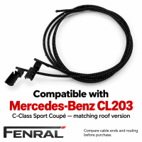 Schiebedach-Seilzüge links und rechts kompatibel für Mercedes-Benz CL203 – FENRAL