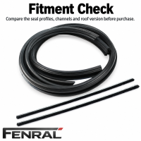 Sunroof seal set – 4-piece compatible with...