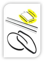 Schiebedach Dichtung Gummi Reparatursatz für Mercedes W108 109 114 115 116 4 Tlg