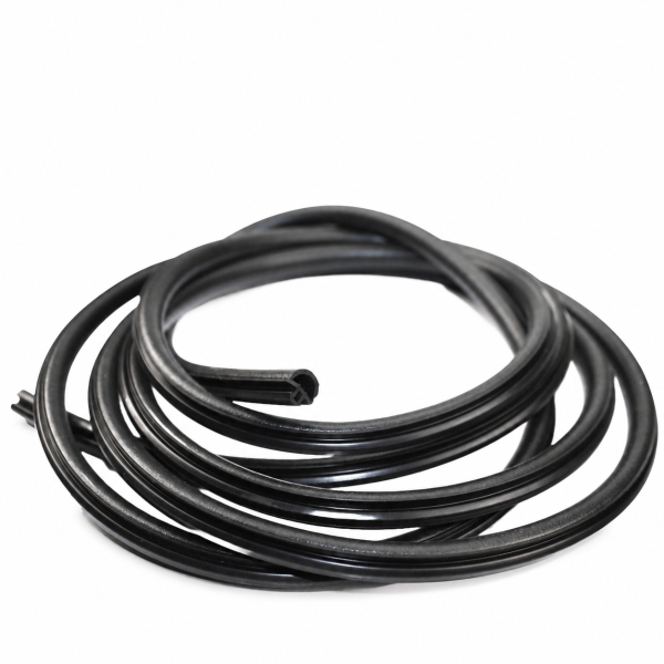 Sunroof seal compatible with Audi A4 B8/8K black rubber