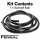 Sunroof seal compatible with Audi A4 B8/8K black rubber
