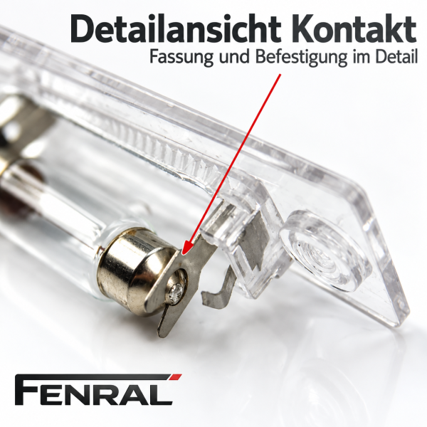 Kennzeichenleuchten 2 Stück kompatibel für VW und kompatibel für Skoda hinten FENRAL