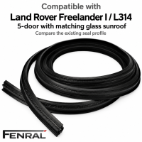 Glas-Schiebedach-Dichtung kompatibel für Land Rover Freelander I – Schwarz – FENRAL
