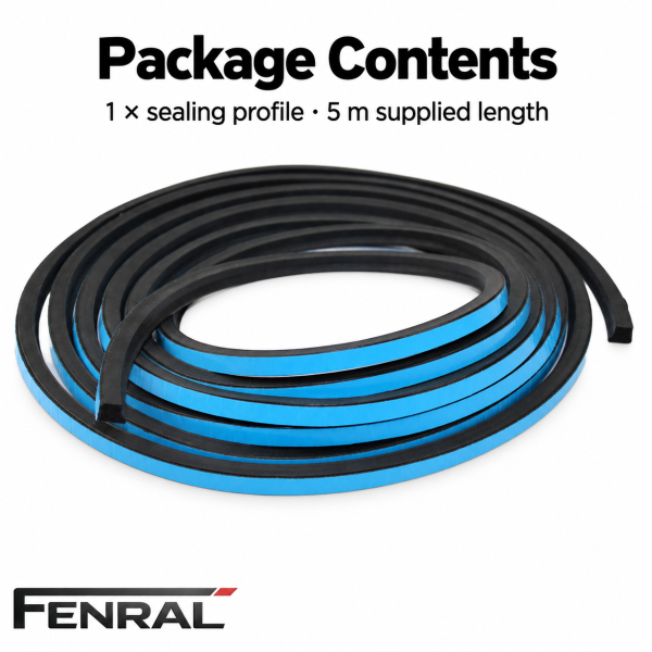 Schiebedach-Dichtungsprofil 5 m kompatibel für Mercedes-Benz W169 und W245 Schwarz FENRAL