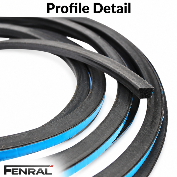 Schiebedach-Dichtungsprofil 5 m kompatibel für Mercedes-Benz W169 und W245 Schwarz FENRAL