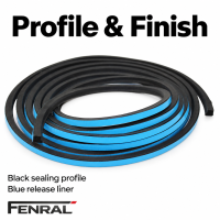 Schiebedach-Dichtungsprofil 5 m kompatibel für Mercedes-Benz W169 und W245 Schwarz FENRAL