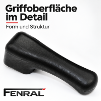 Zwei Griffe für manuelle Spiegelverstellung kompatibel für Mercedes-Benz W115 – Schwarz – FENRAL