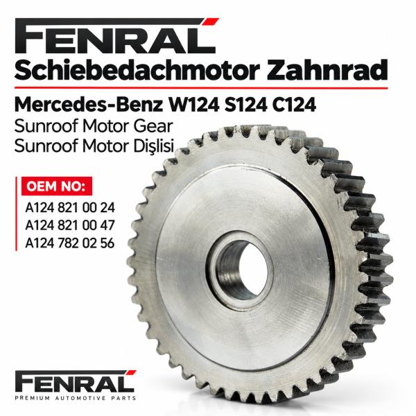 Schiebedachmotor-Reparaturzahnrad kompatibel für Mercedes-Benz W123/W124 – FENRAL