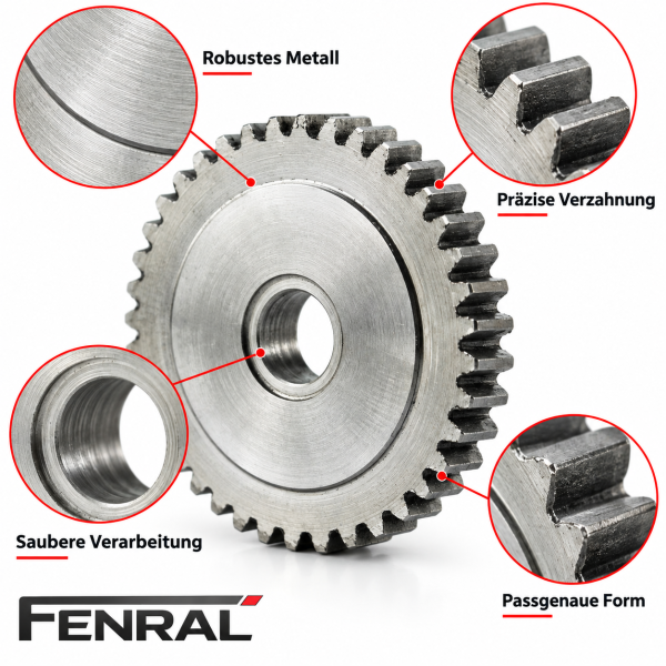 Schiebedachmotor-Reparaturzahnrad kompatibel für Mercedes-Benz W123/W124 – FENRAL