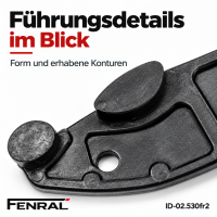 Metal sunroof guide clips – 2 pieces compatible with Hyundai i30 GD