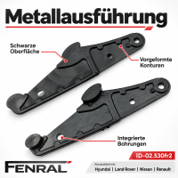 Metal sunroof guide clips – 2 pieces compatible with Hyundai i30 GD