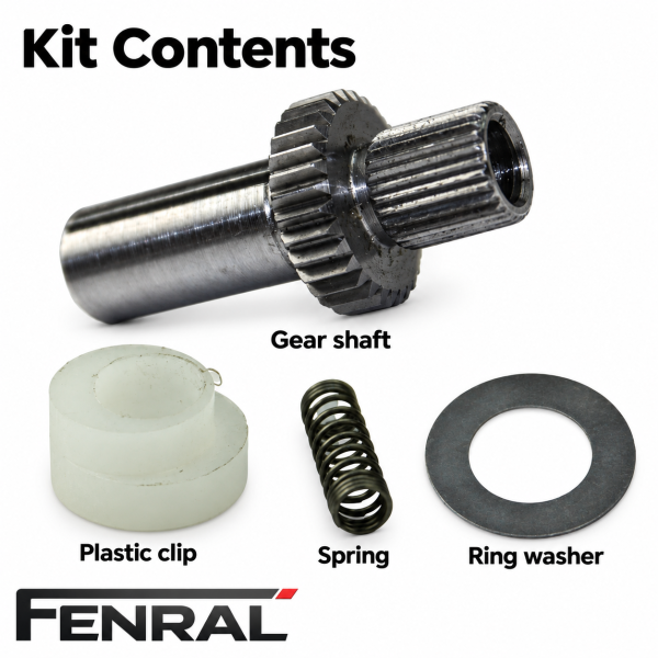 Sunroof motor repair kit with gear shaft compatible with VW Eos