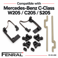 Panoramadach-Reparatursatz kompatibel für Mercedes-Benz W205/C205/S205 10 Reparaturteile FENRAL