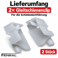 Schiebedach-Gleitschienenclips 2 Stück kompatibel für Hyundai i30 GD FENRAL