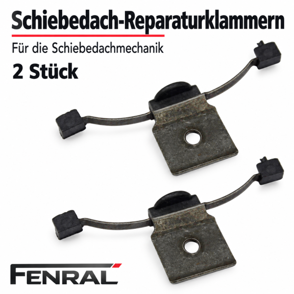 Schiebedach-Reparaturklammern kompatibel für Volvo S60 S80 V70 XC90 2 Stück FENRAL