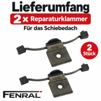 Schiebedach-Reparaturklammern kompatibel für Volvo S60 S80 V70 XC90 2 Stück FENRAL