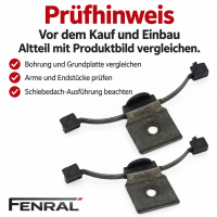Schiebedach-Reparaturklammern kompatibel für Volvo S60 S80 V70 XC90 2 Stück FENRAL