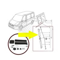 SEITENFENSTER SCHIEBETÜR SCHIEBEFENSTER REPARATURSATZ für VW T5 TRANSPORTER TOP