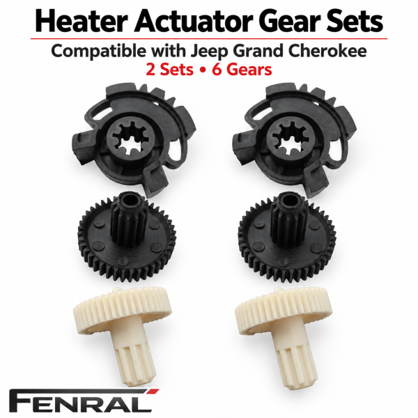 Heizungsstellmotor-Zahnradsätze kompatibel für Jeep Grand Cherokee 2 x 3 Zahnräder FENRAL