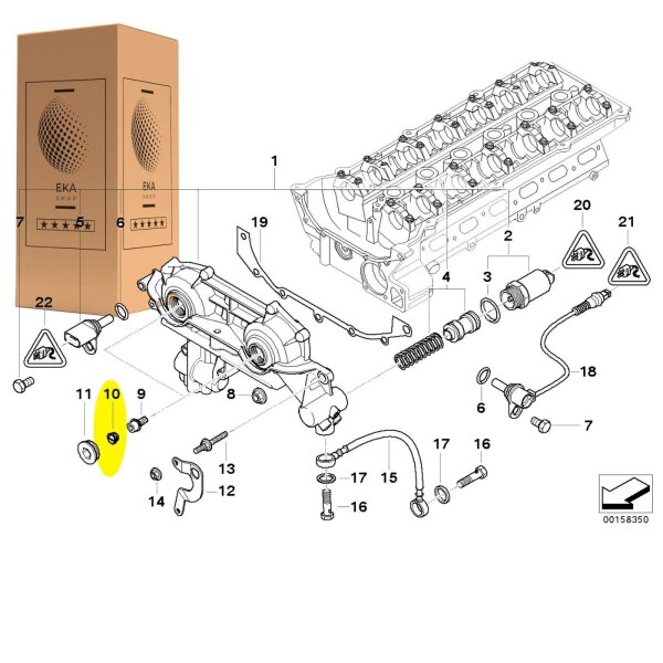 VANOS-Verschlussstopfen kompatibel für BMW M52TU M54 M56 Nockenwellenverstellung FENRAL