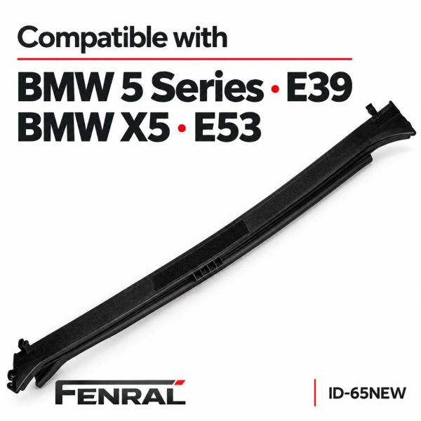 Schiebedach-Wasserrinne kompatibel für BMW 5er E39 und X5 E53 Schwarz FENRAL