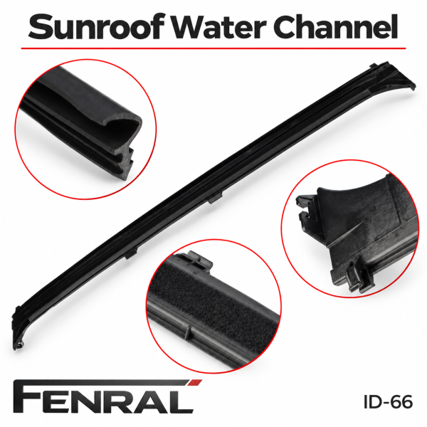 Schiebedach-Wasserrinne kompatibel für BMW 3er E36 – Schwarz – FENRAL