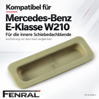 Schiebedach-Sonnenblendengriff kompatibel für Mercedes-Benz W210 Beige FENRAL