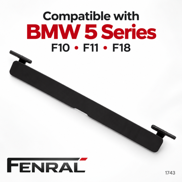 Dachträgerleisten-Abdeckung kompatibel für BMW 5er F10/F11/F18 Schwarz FENRAL