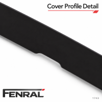 Dachträgerleisten-Abdeckung kompatibel für BMW 5er F10/F11/F18 Schwarz FENRAL