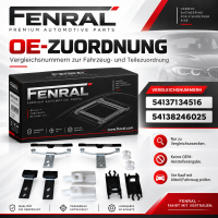 Schiebedach Reparaturset 12-teilig kompatibel für BMW 3er E46 – FENRAL