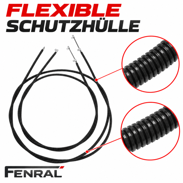 Left and right sunroof cables compatible with BMW 5 Series E39