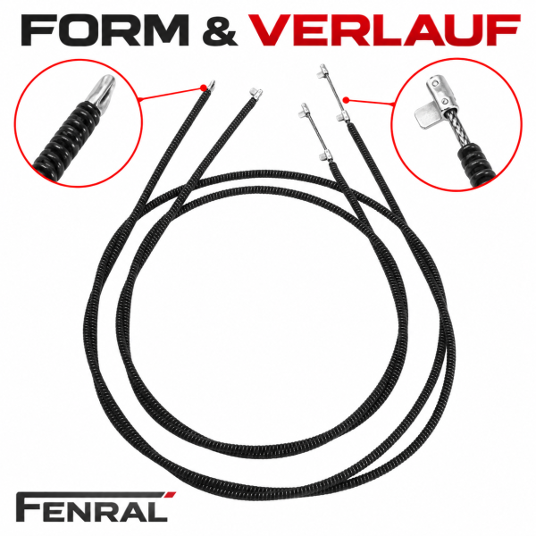 Left and right sunroof cables compatible with BMW 5 Series E39