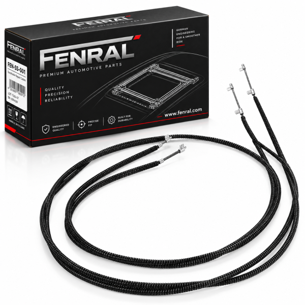 Left and right sunroof cables compatible with BMW 3 Series E36