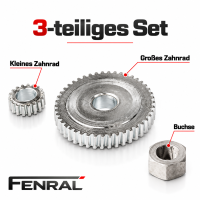 Schiebedachmotor-Zahnradsatz – 3-teilig kompatibel für Mercedes-Benz W124/S124/C124 – FENRAL