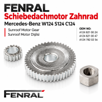 Schiebedachmotor-Zahnradsatz – 3-teilig kompatibel für Mercedes-Benz W124/S124/C124 – FENRAL