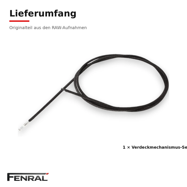 Cabrio-Verdeck-Antriebskabel kompatibel für Fiat 500C Typ 312 – FENRAL