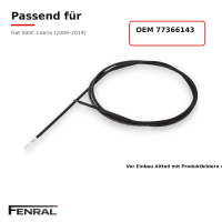 Cabrio-Verdeck-Antriebskabel kompatibel für Fiat 500C Typ 312 – FENRAL