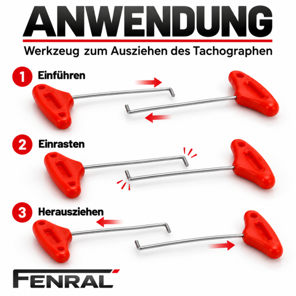 Zwei Ausziehhaken für das Kombiinstrument kompatibel für Mercedes-Benz – FENRAL