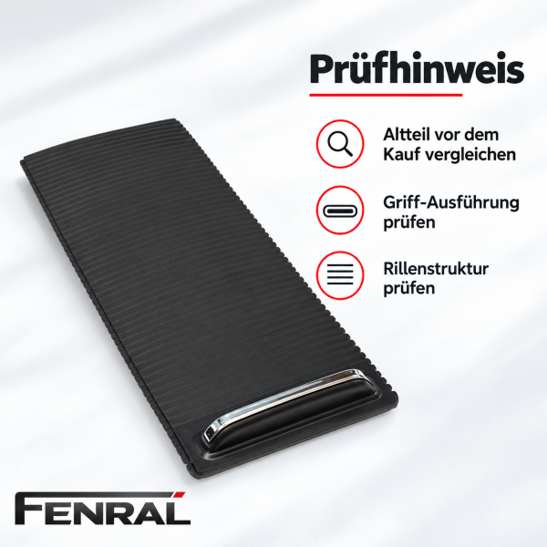 Mittelkonsole-Schiebedeckel-Reparaturset kompatibel für VW Passat B8 – Schwarz – FENRAL