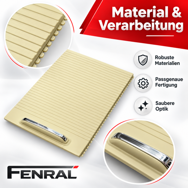 Mittelkonsole-Rollo-Reparaturteil kompatibel für VW Passat B6 B7 – Beige – FENRAL