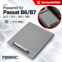 Mittelkonsole-Rollo-Reparaturteil kompatibel für VW Passat B6/B7 Grau FENRAL
