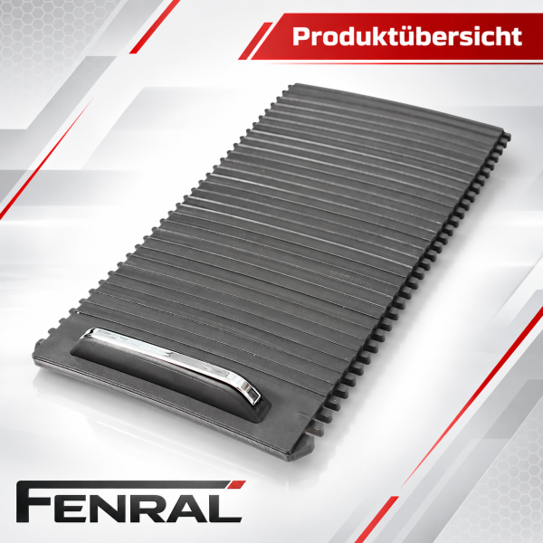 Mittelkonsole-Schiebeabdeckung kompatibel für Opel Astra J – Schwarz – FENRAL