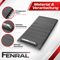 Mittelkonsole-Schiebeabdeckung kompatibel für Opel Astra J – Schwarz – FENRAL