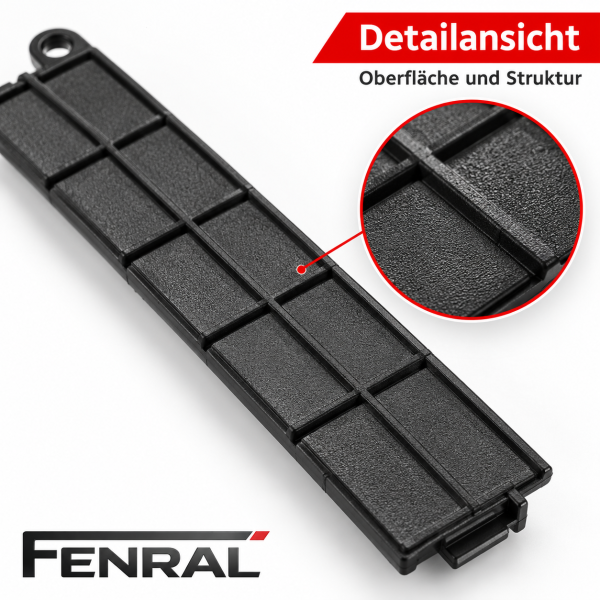 Pollenfilter-Abdeckung kompatibel für Fiat Doblo 263 Tipo – Schwarz – FENRAL