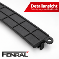 Pollenfilter-Abdeckung kompatibel für Fiat Doblo 263 Tipo – Schwarz – FENRAL