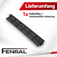 Pollenfilter-Abdeckung kompatibel für Fiat Doblo 263 Tipo – Schwarz – FENRAL
