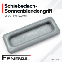 Schiebedach-Sonnenblendengriff kompatibel für Mercedes-Benz W210/W211 – Grau – FENRAL