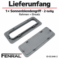 Schiebedach-Sonnenblendengriff kompatibel für Mercedes-Benz W210/W211 – Grau – FENRAL