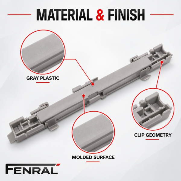 Dachträgerleisten-Abdeckungen im 4er-Set kompatibel für Opel Astra H Zafira B – Grau – FENRAL